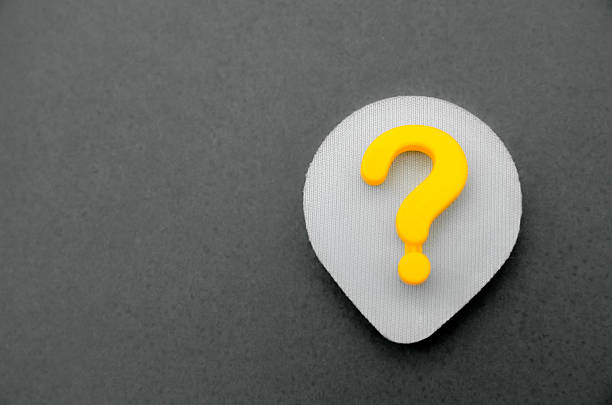 Glowing Question Mark Icon for Frequently Asked Questions and Help Center Concept