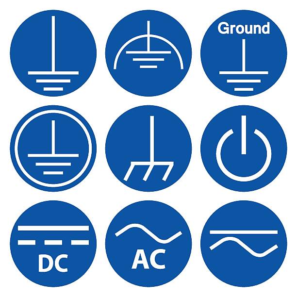 Ground Cable Pictogram Electrical Ground Symbol