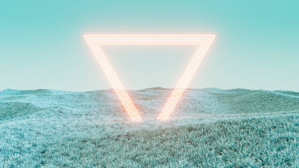 istock Minimalist Spring Meadow, Abstract Grass Hills under Clear Sky, Spring Background and Seasonal Concept 2260006943