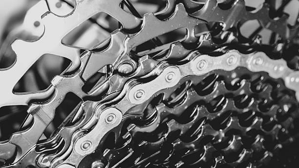 Bicycle Macrophotography Copy Space Idea Cycling Part Silver Stainless Steel