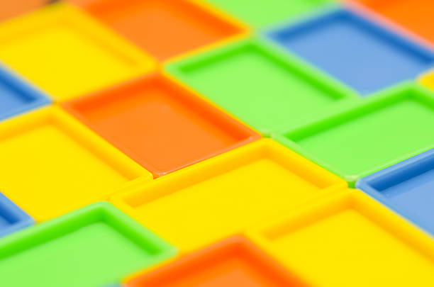 Blurred Colorful Plastic Texture Background with Soft Bokeh and Vibrant Hues