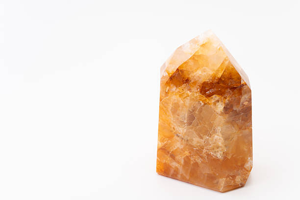 Beautiful Golden Quartz Crystal Raw Stone