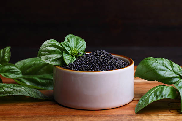 Black Pepper with Basil and Pepper Mill