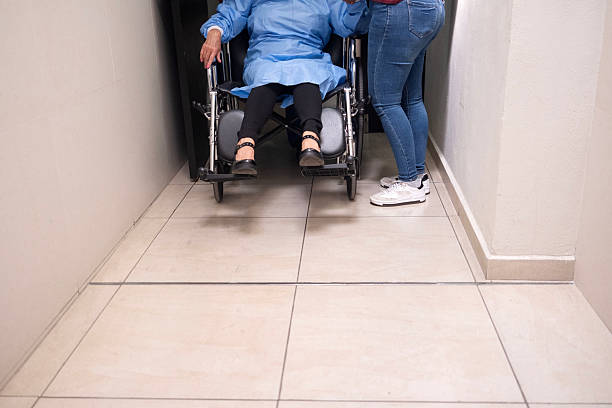patient in a wheelchair