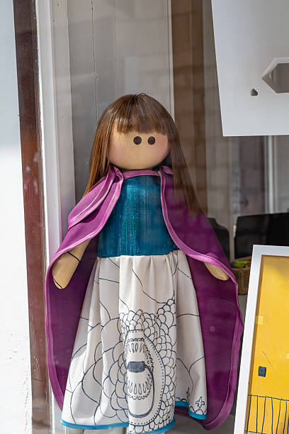 Sarajevo, Bosnia and Herzegovina. Handmade doll in a shop window in Sarajevo.