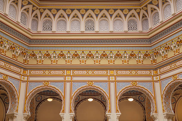 Facade of historic Memorial Union, an Italian Renaissance Revival-style building, in the campus of University of Wisconsin in Madison, Wisconsin, USA
