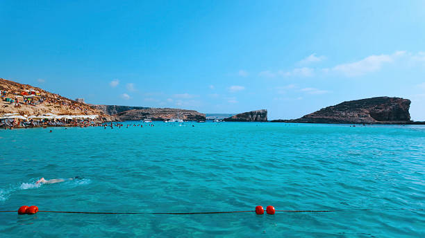 Comino Island Coastal Landscape and Blue Lagoon, Malta