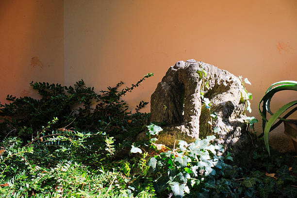 View of a formal garden pathway in the Santa Clotilde Gardens in Lloret de Mar, Costa Brava, Spain