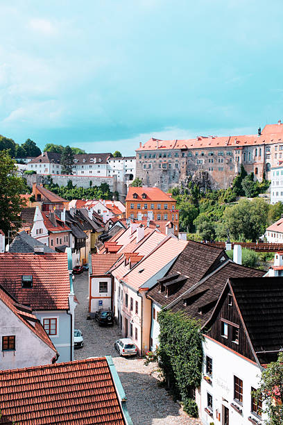 Sunset in Cesky Krumlov, Czech Republic