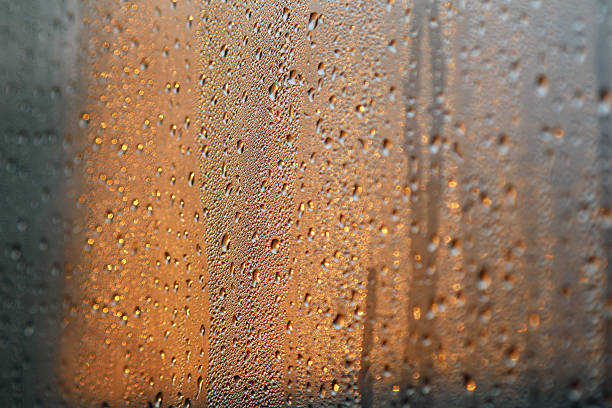 Water droplets on the window