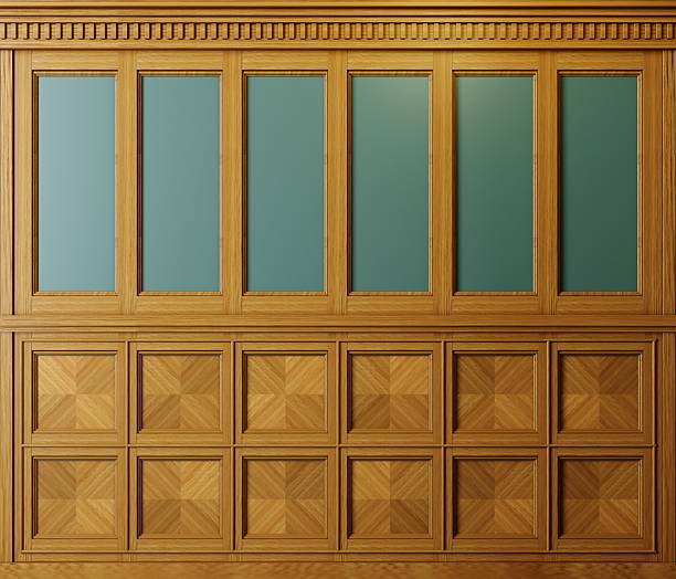 istock Extra large background wooden cabinet wall 2260248077