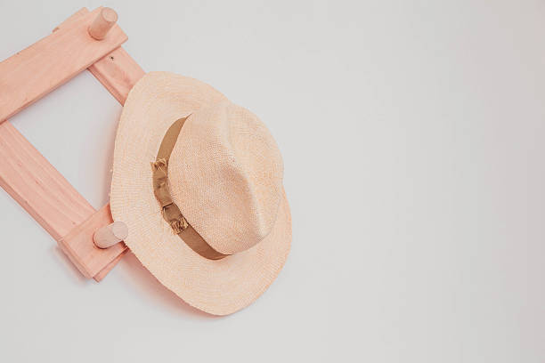 Stylish fashionable retro hat, isolated on white background. A collection of retro and contemporary fashionable hats of different colors, shapes and designs