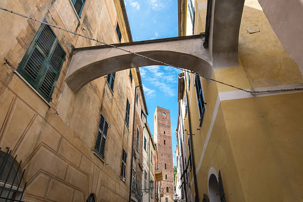 View of Noli, one of the most beautiful villages in Liguria region, Italy