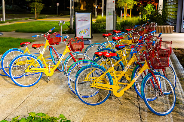 20+ Google Bikes In Google Campus Stock Photos, Pictures & Royalty