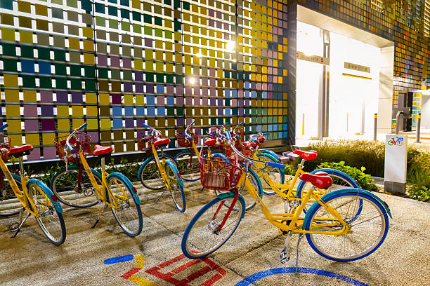 20+ Google Bikes In Google Campus Stock Photos and Royalty-Free
