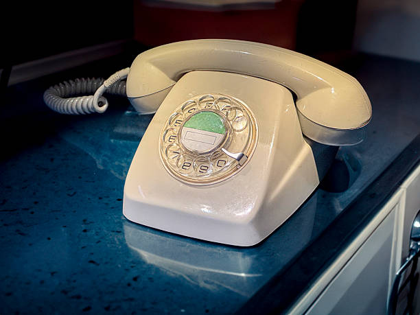 Vintage themes: This is a vintage model rotary dial telephone, produced in the late 1960s and 1970s. It was a standard telephone model used in the United Kingdom.