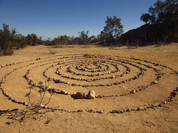 Rock Mandala Spiral in Wilderness Area
