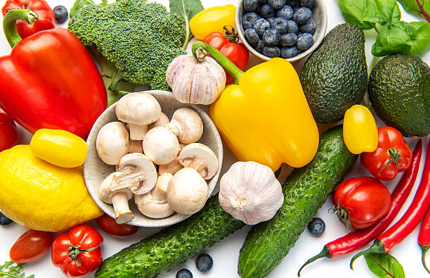 Fresh organic produce showing healthy eating and nutrition