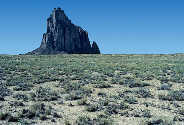 Shiprock rock formation in New Mexico
