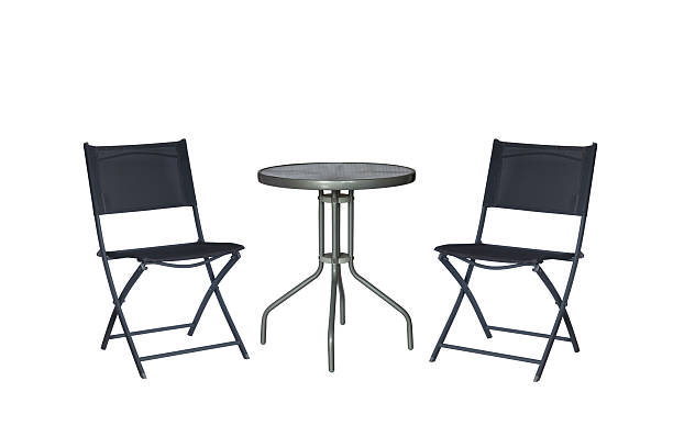 istock round table and chairs for outdoor use isolated on white background 2260343471
