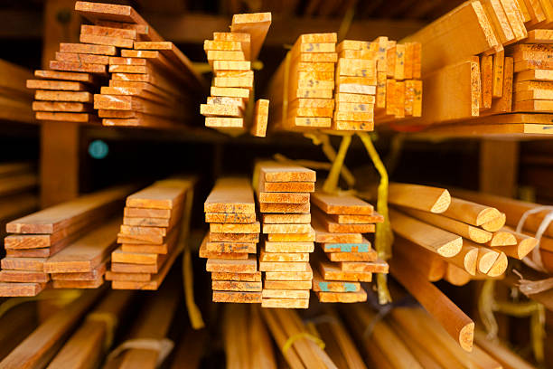 Stacked thai wooden trims