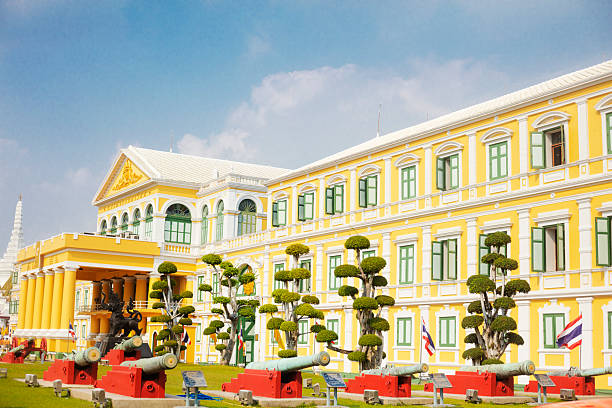 Thai Ministry of Defense กระทรวงกลาโหม located in  Phra Borom Maha Ratchawang, Phra Nakhon district in Bangkok.