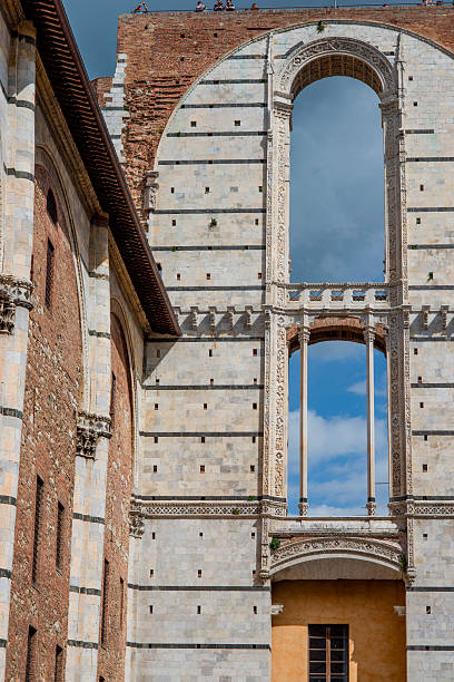Siena,Toscany, Italy:The Facciatone in Siena