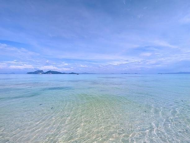 Relaxing beach view , blue water and sky, endless , eternity , vitamin sea