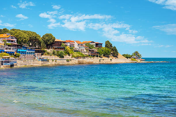 Scenic waterfront of Nessebar old town. Bulgaria