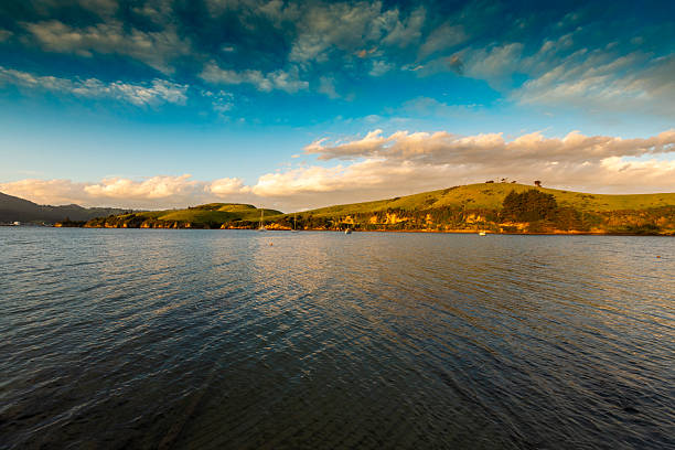 Sunset near Portobello, near Dunedin, Otago, New Zealand