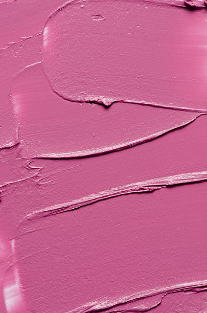 The texture of the lipstick. Close-up.