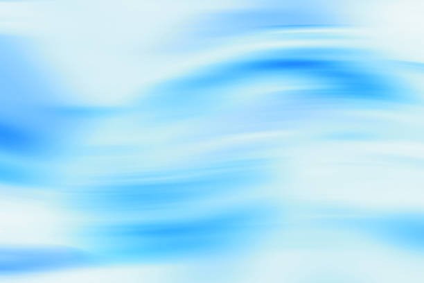 Light blue gradation pattern reminiscent of air or water flowing in soft curves on a white background.