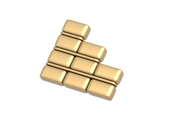 Gold bars stacked on a dark background create a powerful image of wealth, investment, and financial security