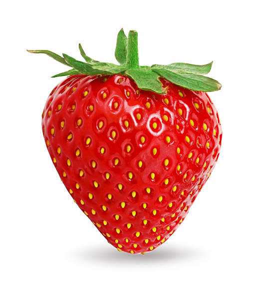 istock strawberry isolated on white background. macro. clipping path 2260501314