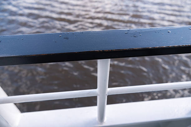Railings of the ship's deck