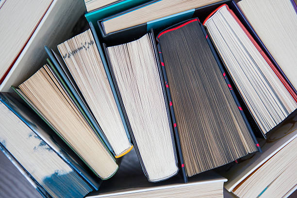 istock Books on a wooden table. Back to school. Top view. 2260520692