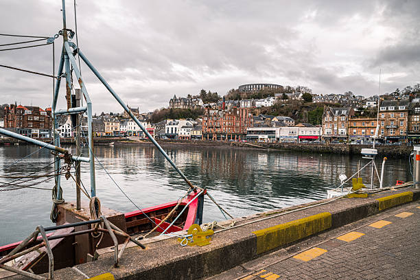 Series of images showing the coastal town of Oban in the Argyll and Bute district of Scotland. Taken in February after a prolonged cold, wet spell of weather, it reveals the authentic , traditional town, not the tourist board version; the one that’s deeper and more real.