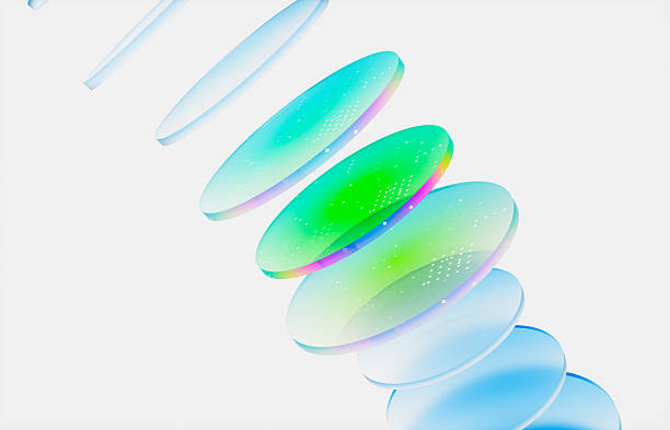 istock Abstract technology background for business and digital corporate design with gradient layer glass. 3d rendering 2260525478