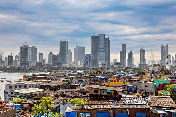 istock Urban slum and modern Mumbai skyline. 2260528088