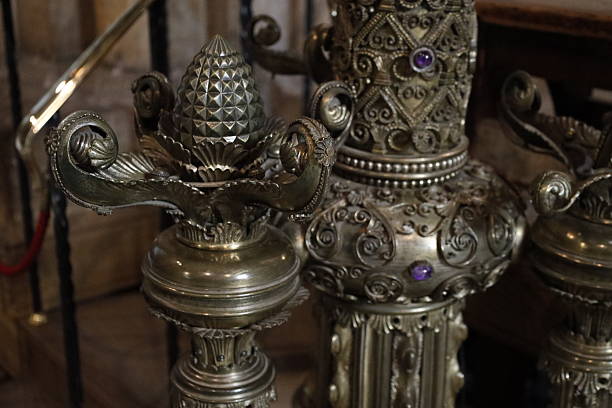 Durham cathedral, United Kingdom on September 09, 2025: View of Pelican Lectern inside the Durham Cathedral