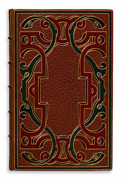 istock Old French Bookbinding with Green Border 2260553869