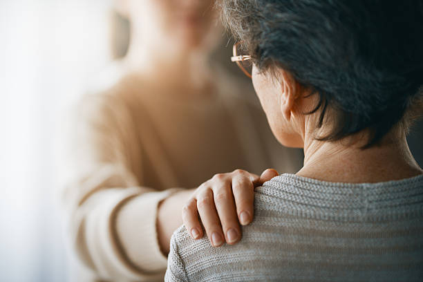 Compassionate Gesture of Support and Comfort