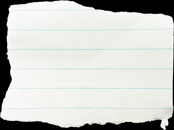 istock Vintage Ripped Old Striped Paper Memo Note High Quality Isolated 2260644409