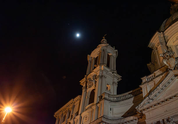Collection of photographs showcasing iconic landmarks, historical monuments, ancient architecture and urban scenes from Rome, Italy. Images feature famous sites including fountains, classical buildings, streets and cultural heritage locations captured during day and night.