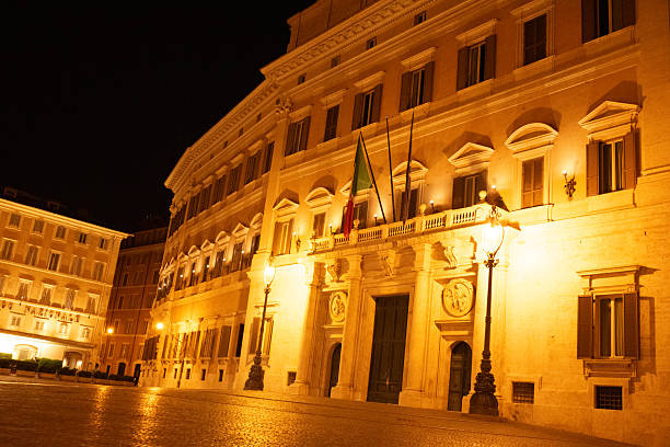 Collection of photographs showcasing iconic landmarks, historical monuments, ancient architecture and urban scenes from Rome, Italy. Images feature famous sites including fountains, classical buildings, streets and cultural heritage locations captured during day and night.