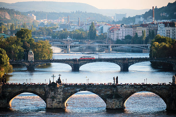 View of Prague city, capital of Czech Republic, Europe.