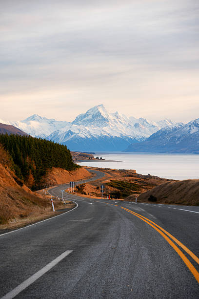 On The Road To Mt Cook, New Zealand