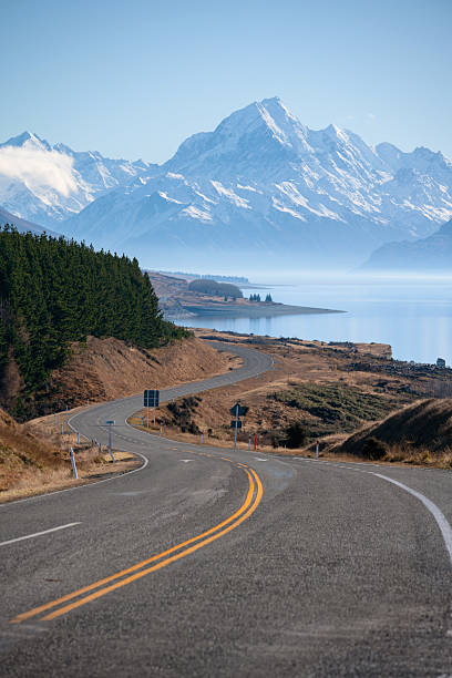 On The Road To Mt Cook, New Zealand