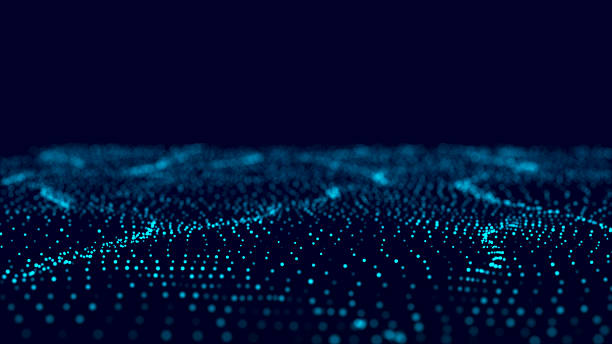 istock A futuristic digital backdrop with glowing particles and a flowing data stream. 3D depth perspective and the illusion of movement. 2260707336