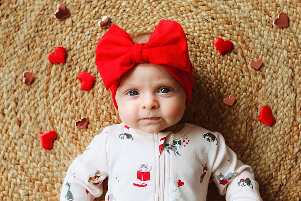 istock Baby Girl with Hearts 2260767921